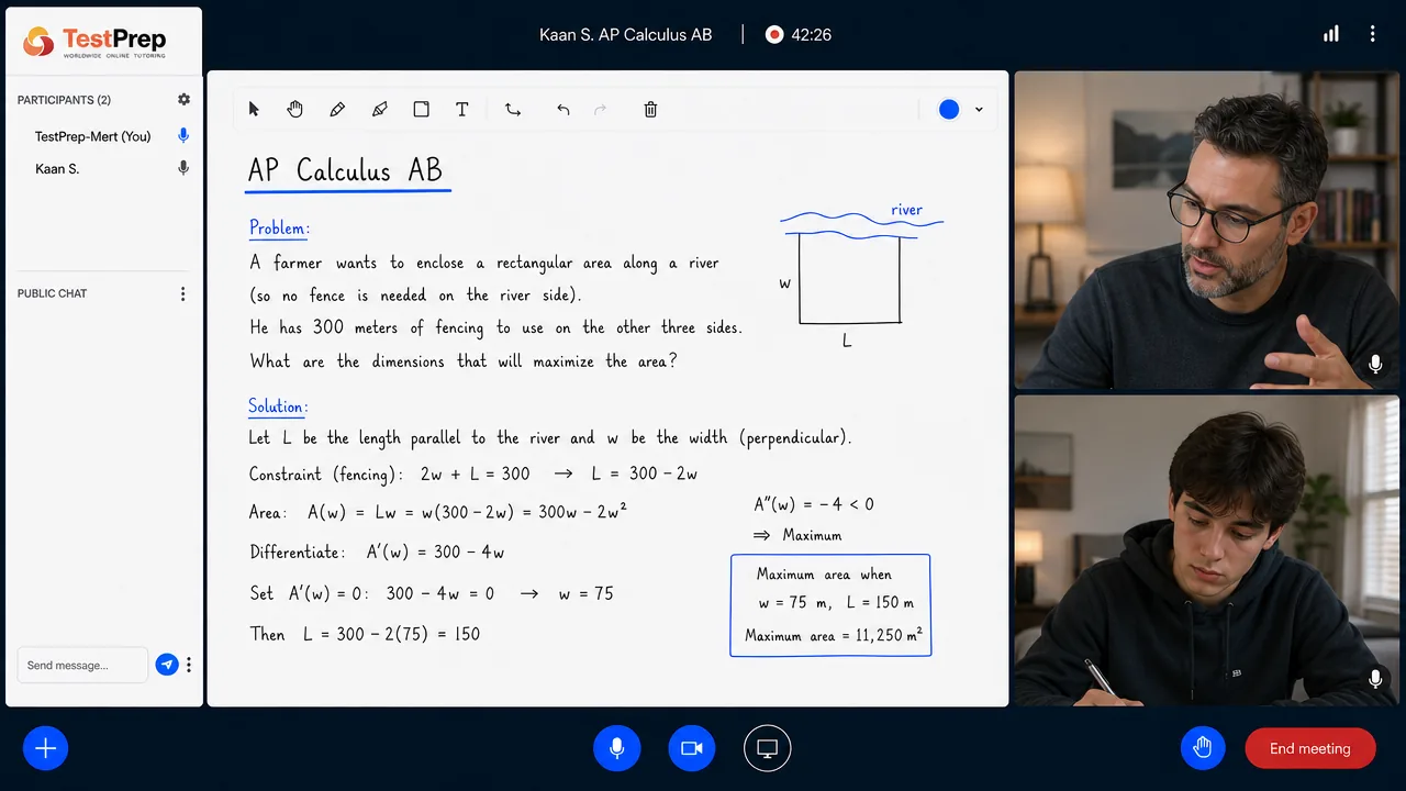AP Calculus AB — özel ders